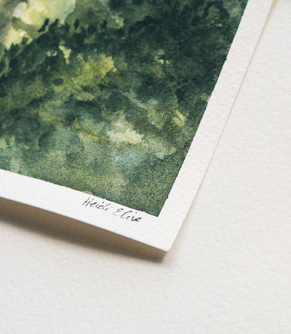 Morning Forest Original Watercolour