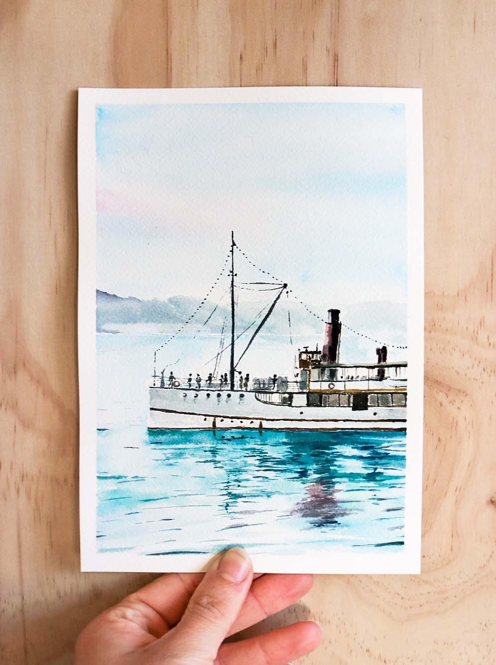 TSS Earnslaw Original Watercolour