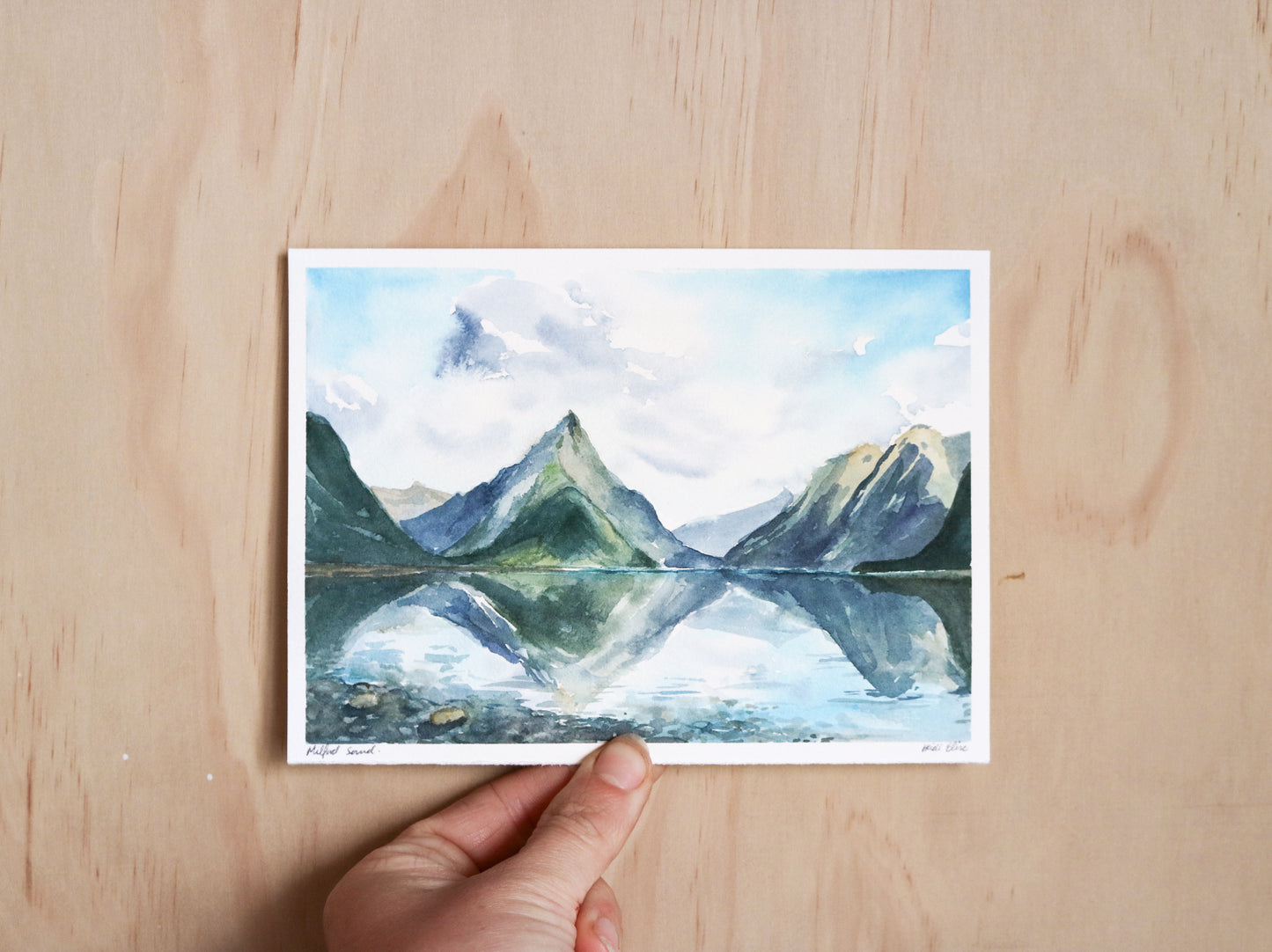 Milford Sound Mini Watercolour