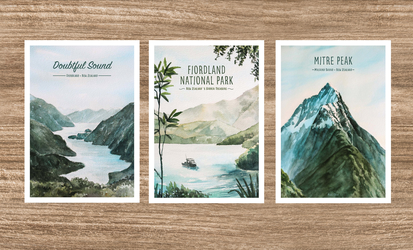 Fiordland Road Trip Postcards Set of 3