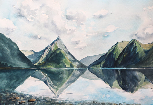 Milford Sound Original Watercolour