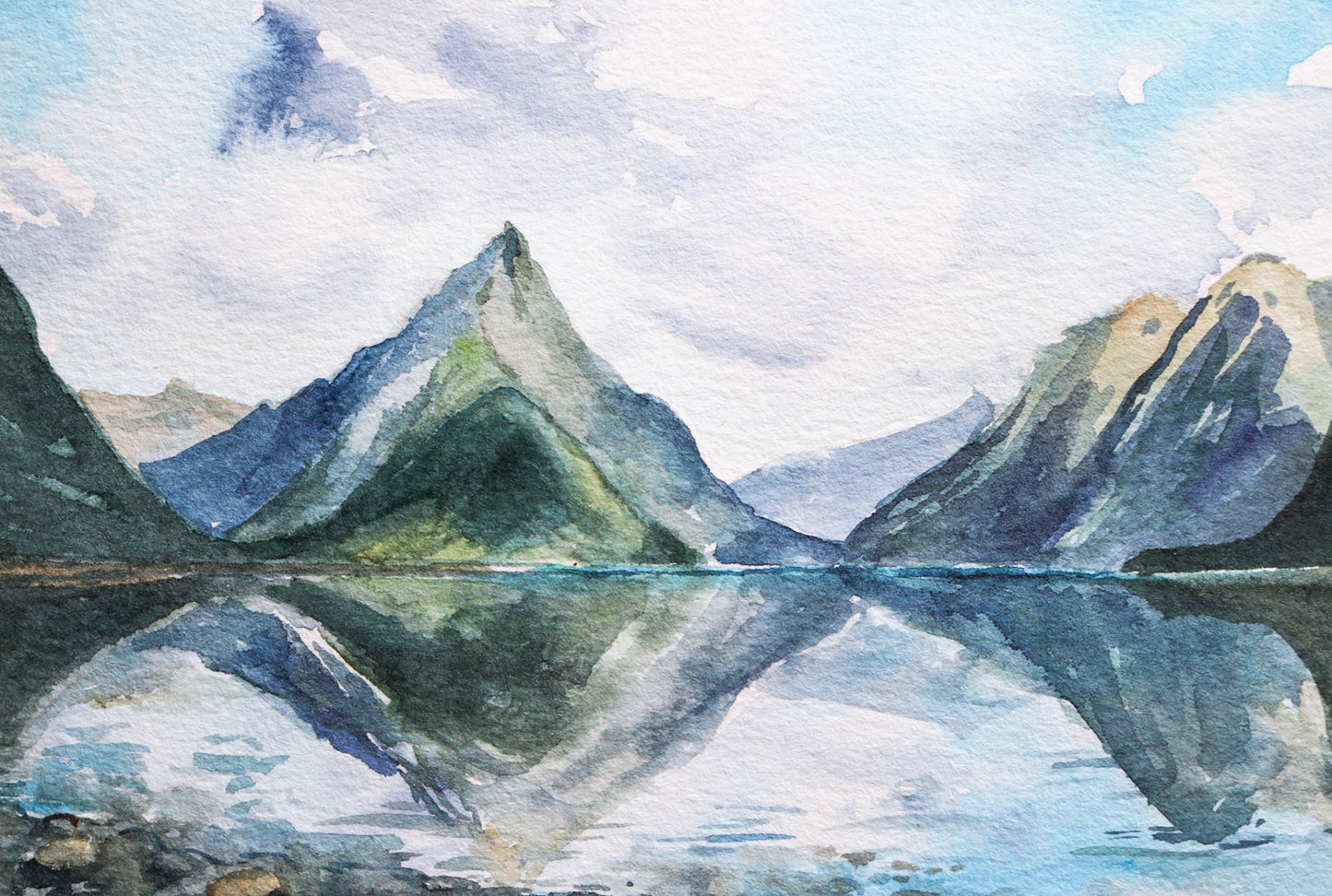 Milford Sound Mini Watercolour