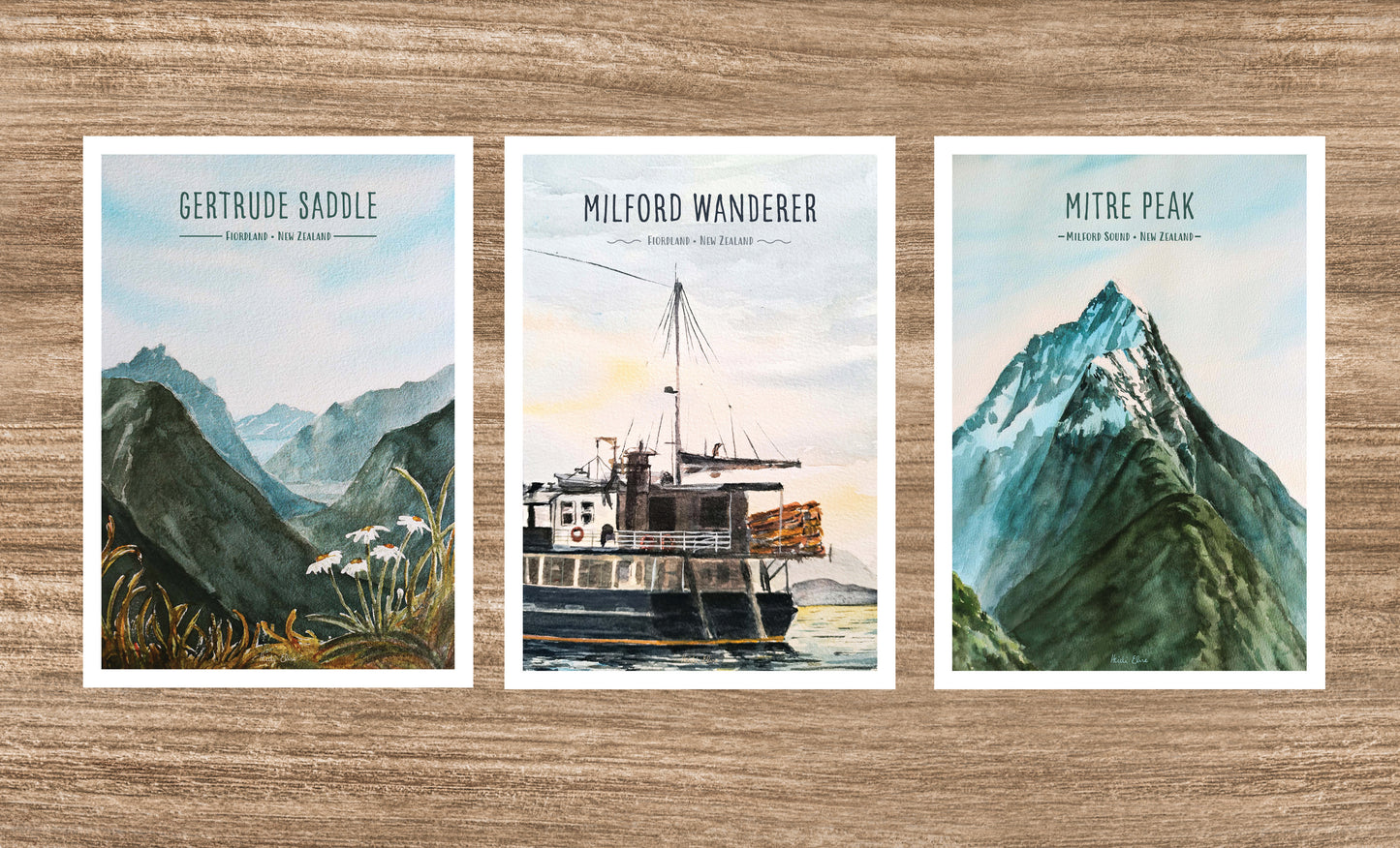 Milford Road Trip Postcards Set of 3