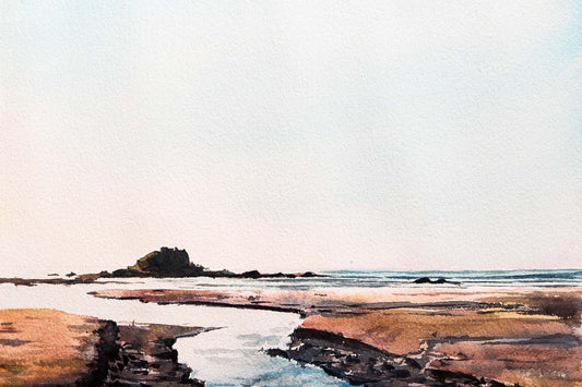 Monkey Island Beach Original Watercolour