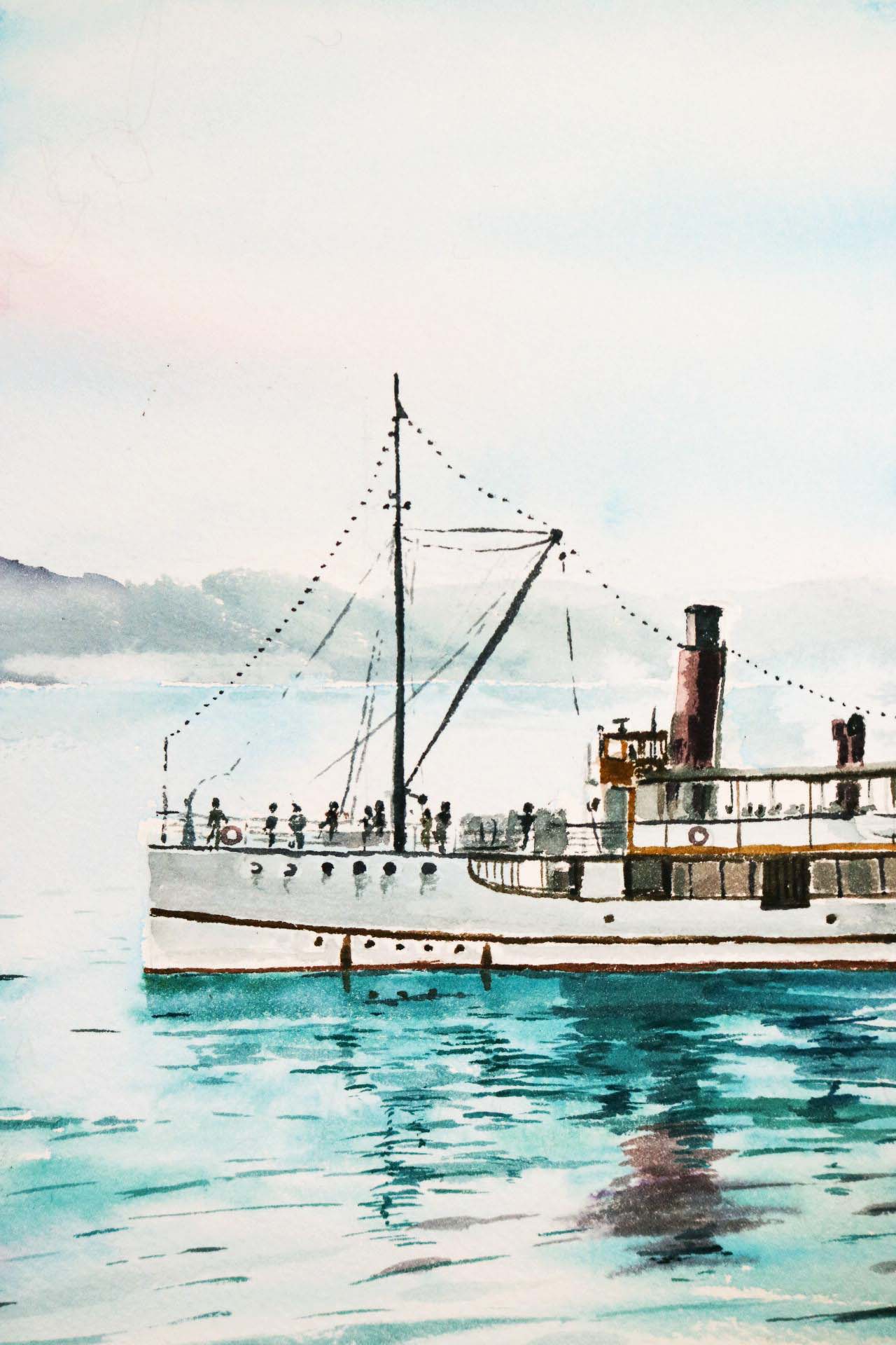 TSS Earnslaw Original Watercolour
